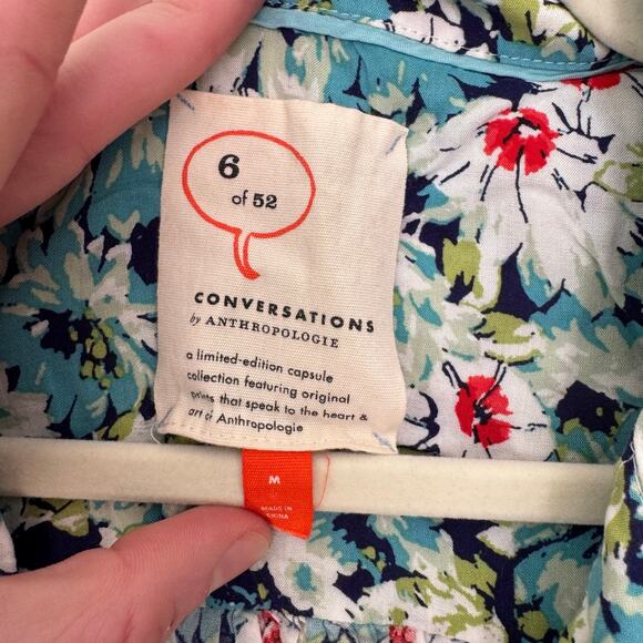 Limited Edition Conversations by Anthropologie 6/52 Floral Sleeveless Top - Picture 3 of 7